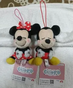 むにゃすや ぬいぐるみ マスコット ミッキー ミニー