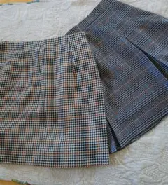 GU チェックスカート　サイズ　M 2枚