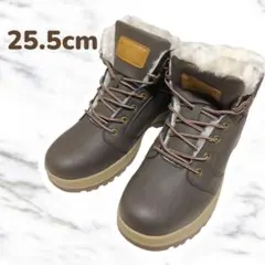 ️⭕️防寒ブーツ【防水 トレッキングブーツ 25.5cm】裏起毛