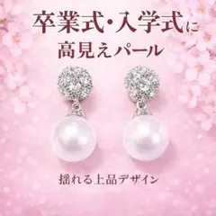 パールイヤリング 上品フォーマル 卒業式 入学式 結婚式 高見え 痛くならない