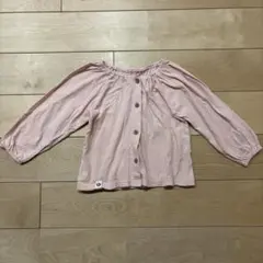 【韓国子供服/ArimCloset】 コットンカーディガン ピンクM