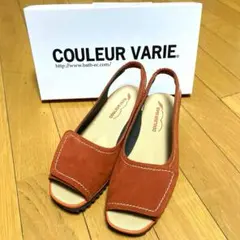 クロールバリエ　オープントゥ サンダル　バックストラップ 3Eワイズ 23㎝