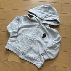 POLO RALPH LAUREN ポロベア ジップパーカー グレー