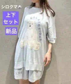 新品】ジェラートピケ シーアニマル ラッコ柄プルオーバー&ショート