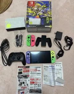 Nintendo Switch 有機ELスプラトゥーン3 +ジョイコン、プロコン
