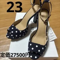 JILLSTUART ネイビー・ドット ハイヒール・パンプス未使用品23.