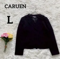 【カルーエン】ジャケット　L　ブラック　シック　オフィス　エレガント