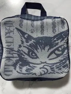 猫柄 メッシュ ポーチ ネイビーのサムネイル