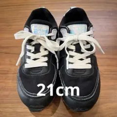 21cm NUOVO Girl ブラック スニーカー