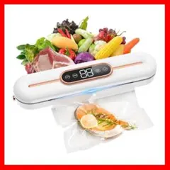 真空パック機 フードシーラー 乾湿両用 60Kpa強力脱気 軽量 家庭用