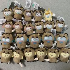 サンリオキャラクターズ どうぶつ着ぐるみマスコット たぬき コンプリート