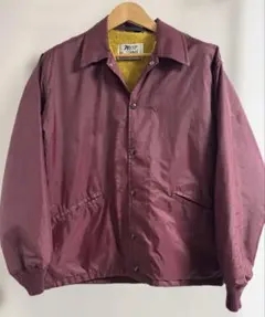 USAヴィンテージ 身頃ボア コーチジャケット 無地 ワイン M