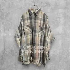 【70s-80s】USA製 BIG MAC フランネルシャツ L