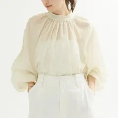 新品★ Rouge vif la cle シアーボリューム スリーブブラウス