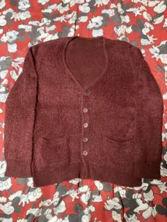 モヘアカーディガン