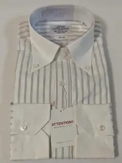 ユナイテッドアローズ　SLIM FIT　ドレスシャツ　ボタンダウン　ストライプ