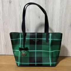 kate spade ケイトスペード　チェック柄トートバッグ