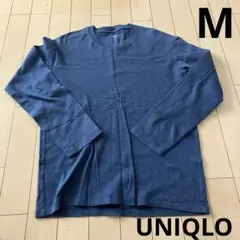 UNIQLO ユニクロ メンズ 長袖カットソー ネイビー Mサイズ