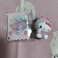 ハローキティ フィギュアとキーホルダーマイメロ