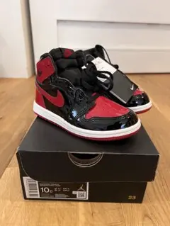 16cm Nike TD Air Jordan 1 High パテント ブレッド