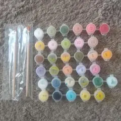 アクリル絵の具　筆セット　生協ハンドメイド