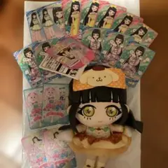 新品未使用　タグ付きひみつのアイプリ　サンリオ　つむぎ　ぬいぐるみ　おまけカード