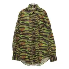 ERL 23ss ロングスリーブシャツ　グリーン（XL）