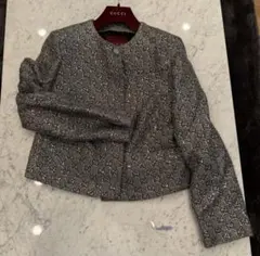 グッチ（GUCCI）GGラメ ラジミール　ノーカラー ショートジャケットのサムネイル
