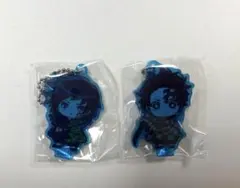 鬼滅の刃　ここみえ　アクリルフィギュア　玖ノ型　冨岡義勇　炭治郎　ガチャガチャ