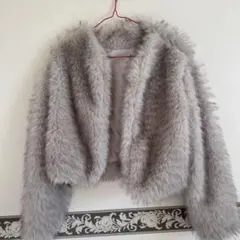グレー ファーコート