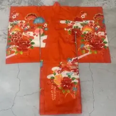 七五三　3歳女の子　アンティーク着物【K3-09】