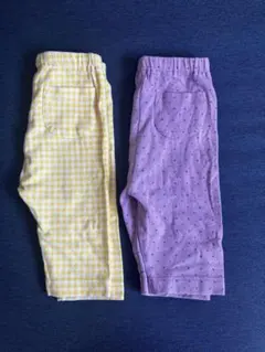 【匿名配送】UNIQLOレギンス短め丈　80サイズ2枚セット　男の子女の子