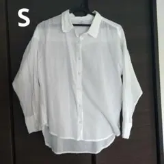 coca ガーゼシャツ　S　白