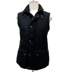 黒　美品　POLO ラルフローレン　キルティング ベスト　レディース　M　レトロ