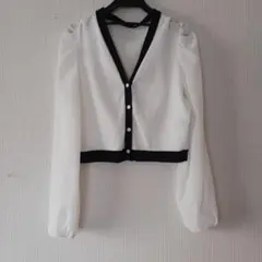 SHEIN ニット ブラウス 白 春服