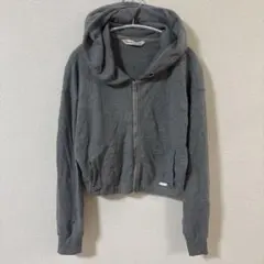 Abercrombie & Fitch【S】グレー フーディ クロップド丈 人気