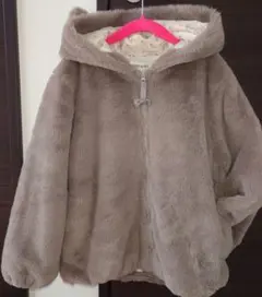 フード付きファージャケット
