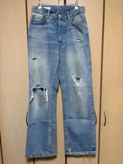 ZARA ワイドストレートデニム　29 メンズ　ウィメンズ