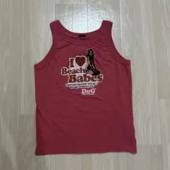 D&G VINTAGE タンクトップ I Love Beach Babesのサムネイル