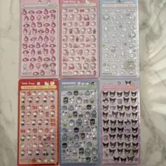 正規品　サンリオボンボンドロップシールミニ　6枚セット