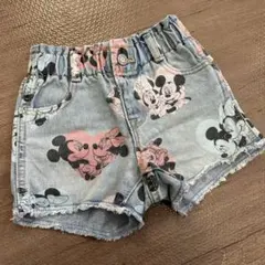 GAP ミッキーミニーデニムショートパンツ