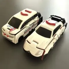 バンダイ　変身ブーブ　VooV パトカー ドクターカー　日産車2台セット　③のサムネイル