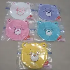 未使用　ケアベア　ガチャガチャ　フェイスポーチ　第一弾　5種コンプセット