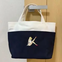 Kitamura キタムラ　トートバッグ R-0680 ブランド　ネイビー