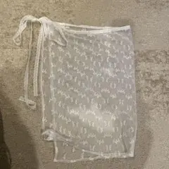 ホワイト レーススカート