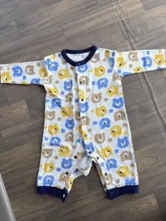 クマ柄ロンパース 70cm
