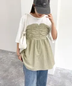 【Fredy emue】ビスチェドッキングTシャツのサムネイル