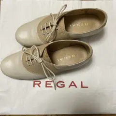 REGAL ベージュ レザー ローファー