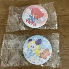 くら寿司　BT21 缶バッジ　TATA ビッくらポン