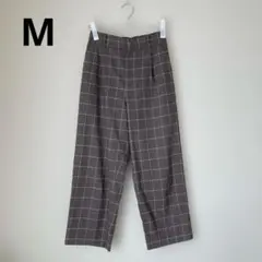 【即日発送】グローバルワーク　ガンクラブチェック タックパンツ Ｍ